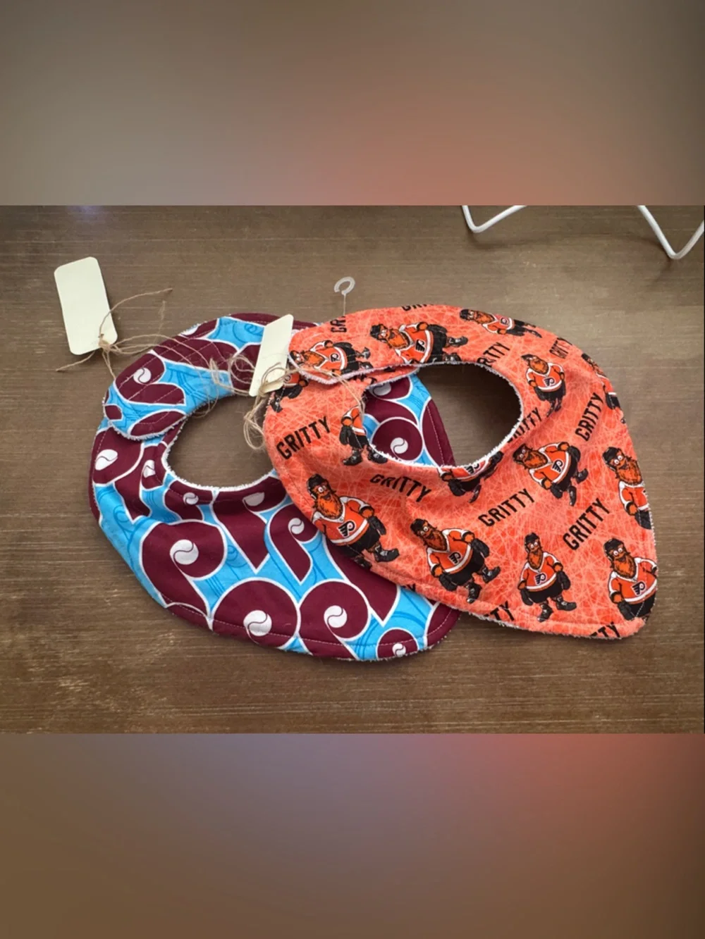 Phillies and Flyers Bibs